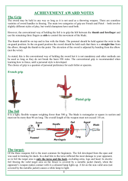 Achievement Awards Notes