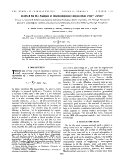 Method for the Analysis of Multicomponent Exponential