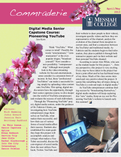 Digital Media Senior Capstone Course: Pioneering YouTube