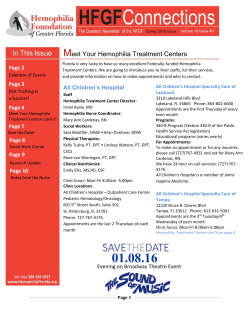 File - Hemophilia Foundation of Greater Florida