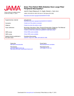 Does This Patient With Diabetes Have Large-Fiber