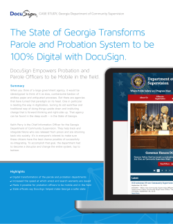 The State of Georgia Transforms Parole and Probation