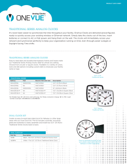 Analog Clocks - Primex Wireless