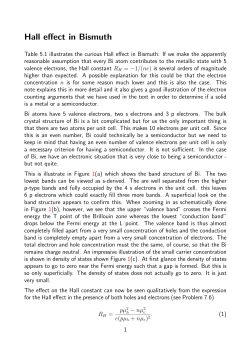 Hall effect in Bismuth