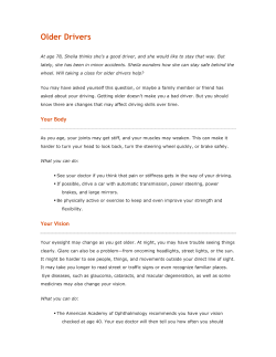 Information for Older Drivers