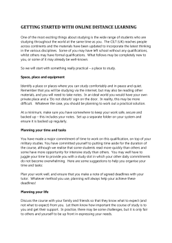 Study Guide - The Business School UK