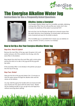 The Energise Alkaline Water Jug