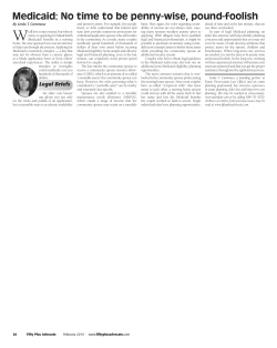 Medicaid: No time to be penny-wise, pound-foolish