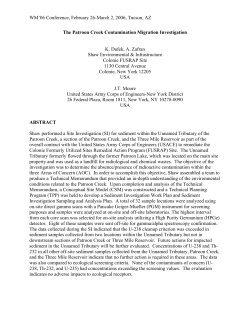 the patroon creek contamination migration investigation