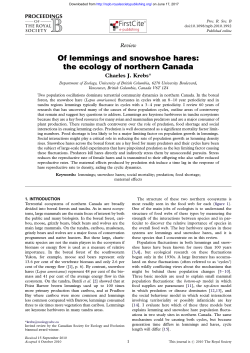 Of lemmings and snowshoe hares