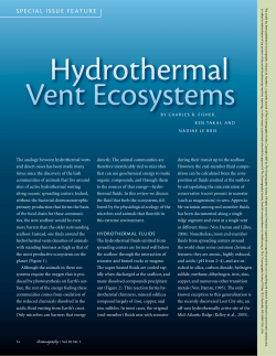 Hydrothermal vent ecosystems - Archimer