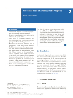 Molecular Basis of Androgenetic Alopecia