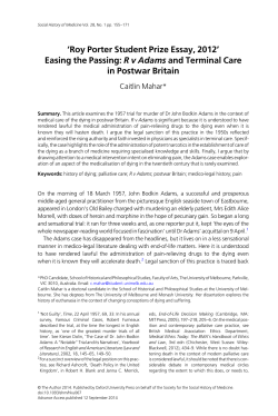 Easing the Passing: R v Adams and Terminal