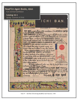 Catalog 16-1 &ndash; Spring/Summer of 2016