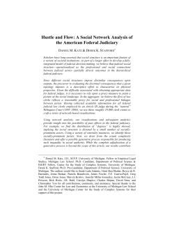 A Social Network Analysis of the American Federal Judiciary