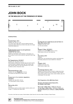 Handout - Berlinische Galerie