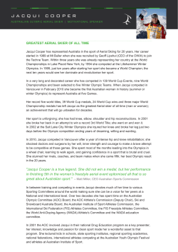 Profile  - Jacqui Cooper