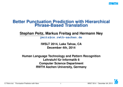 Better Punctuation Prediction with Hierarchical Phrase