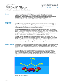 MPDiol&reg; Glycol - LyondellBasell