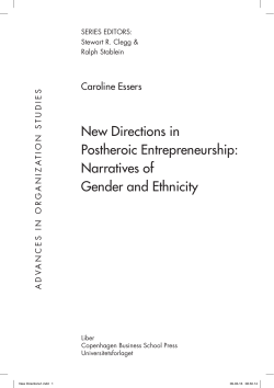 New Directions in Postheroic Entrepreneurship: Narratives of