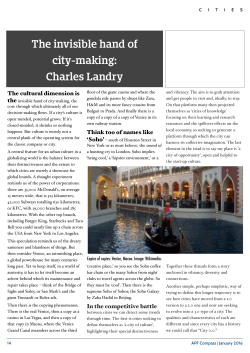 The invisible hand of city