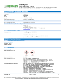 Isobutylene C4H8 Safety Data Sheet SDS P4614