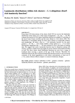 Luminosity distributions within rich clusters