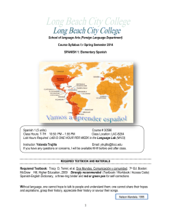 Elementary Spanish - Long Beach City College