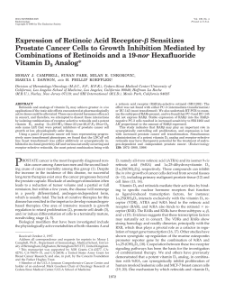 Expression of Retinoic Acid Receptor