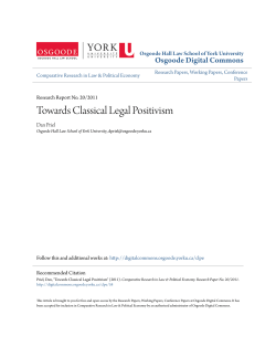 Towards Classical Legal Positivism