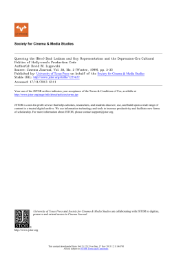 Queering the (New) Deal: Lesbian and Gay - TRAN-B-300