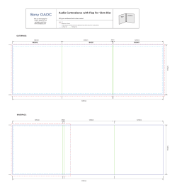 Audio Cartonsleeve with Flap for 12cm Disc
