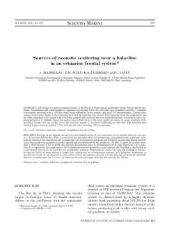Sources of acoustic scattering near a halocline in an - ICM-CSIC