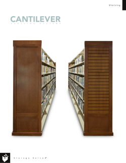 Cantilever Shelving Brochure