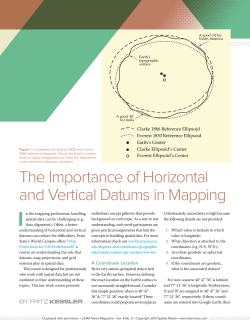 The Importance of Horizontal and Vertical Datums in Mapping