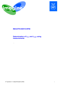IMA32TR-040510-SP08 Determination of Lden and Lnight using