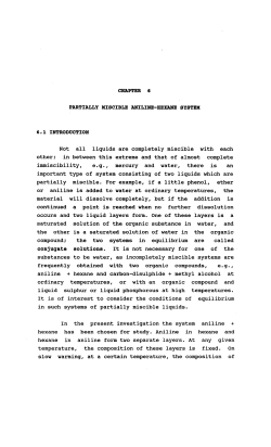 CHAPTER 6 PARTIALLY MISCIBLE ANILINE