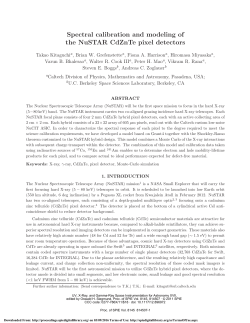 Spectral calibration and modeling of the NuSTAR CdZnTe pixel