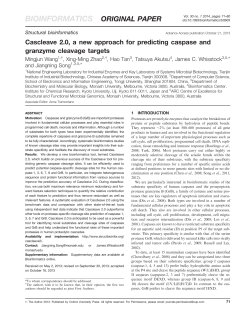 Cascleave 2.0, a new approach for predicting caspase and