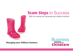 Managing your childcare business