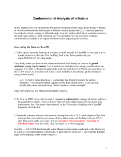 Conformational Analysis of n-Butane