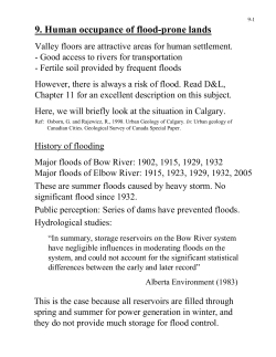 9. Human occupance of flood