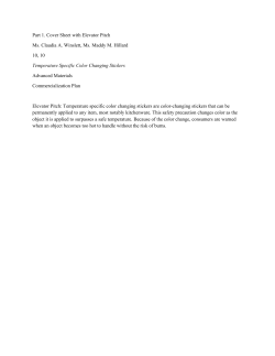 Temperature Specific Color Changing Stickers