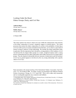 Looking Under the Hood: Ethnic Groups, Parity, and Civil War