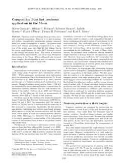 Composition from fast neutrons