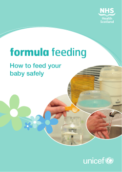 Formula feeding - Baby Feeding Matters