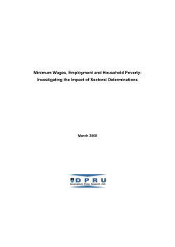 Minimum Wages, Employment and Household Poverty: Investigating