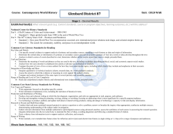 Cold War Unit - CWH Cold War UbD