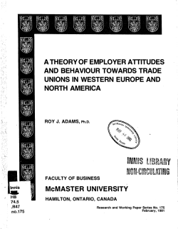 A THEORY OF EMPLOYER ATTITUDES AND