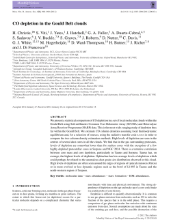 CO depletion in the Gould Belt clouds